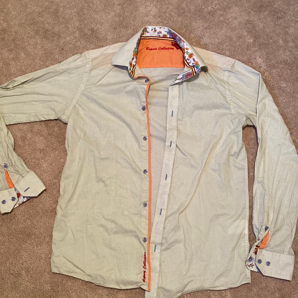 Report collection mens button up shirt